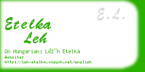 etelka leh business card